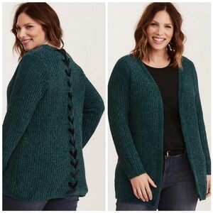 Torrid Emerald Green Lace Cardigann